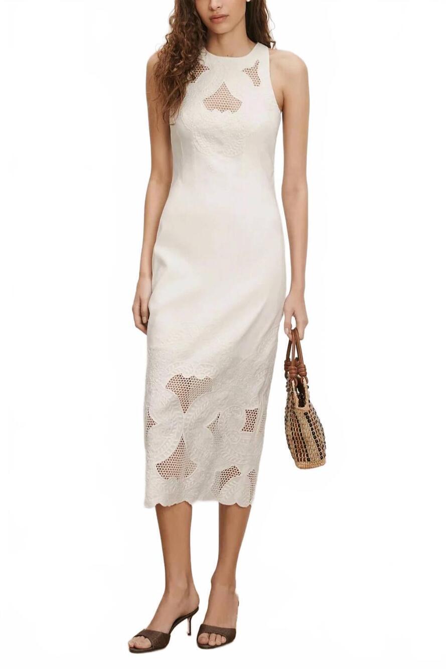 NEW VERONICA BEARD upten dress in dove white